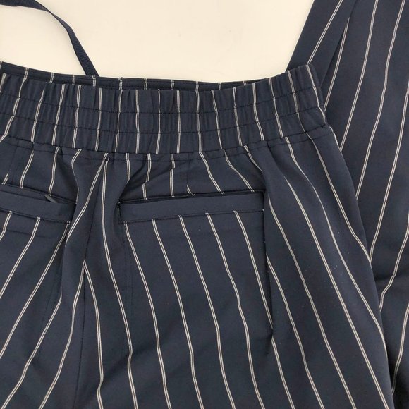 Athleta Blue Striped Wide Leg Pants | Casual to Special Event - Picture 6 of 6